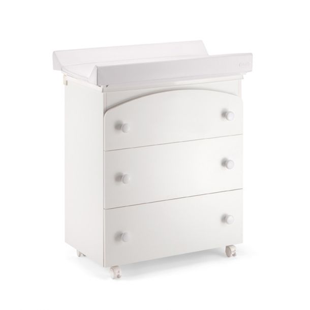 Μπανάκι - αλλαξιέρα PALI Tris, χρώμα λευκό